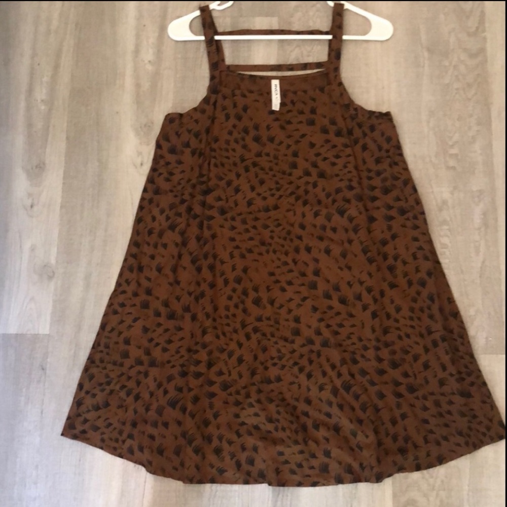 RVCA mini dress brown/black Size SMALL